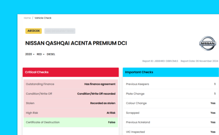 vehicle history check